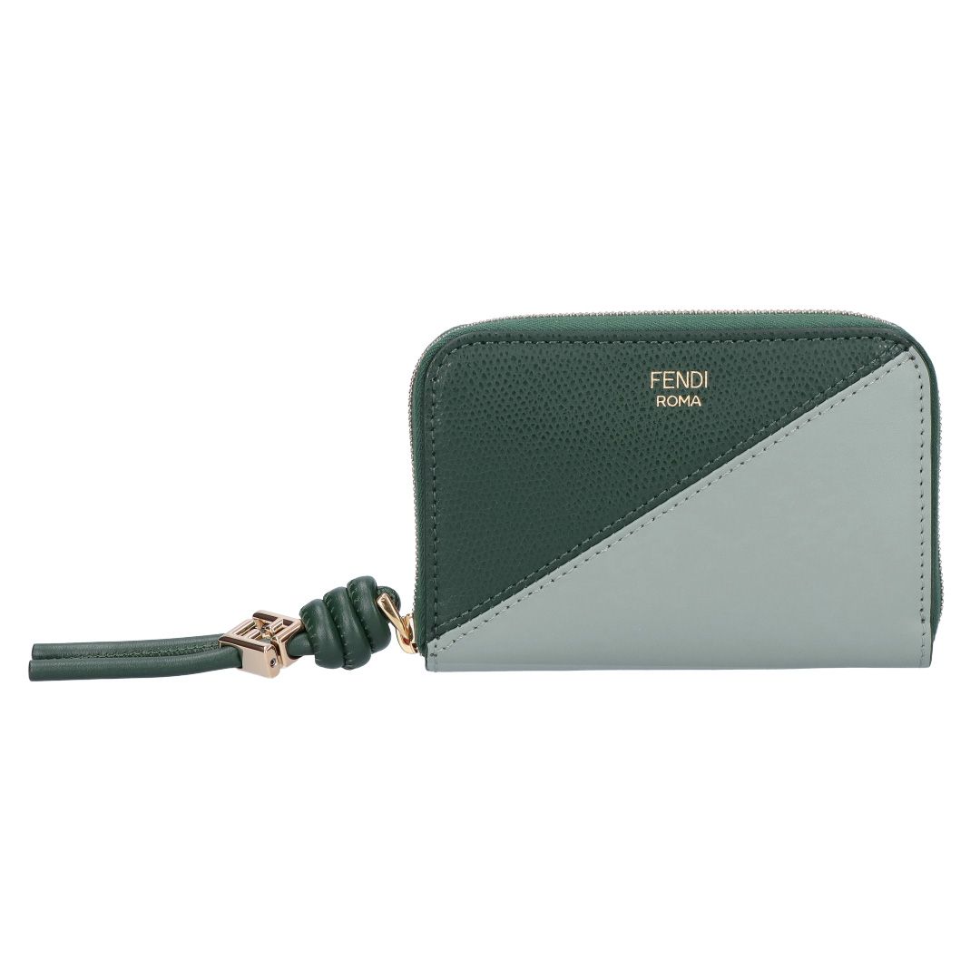  フェンディ FENDI 折財布 二つ折り財布 FFダイヤモンド 8 M 0313 AYCA F 1 TWG MATCHA MILK NORI GREEN SOFT GOLD その他 折り財布