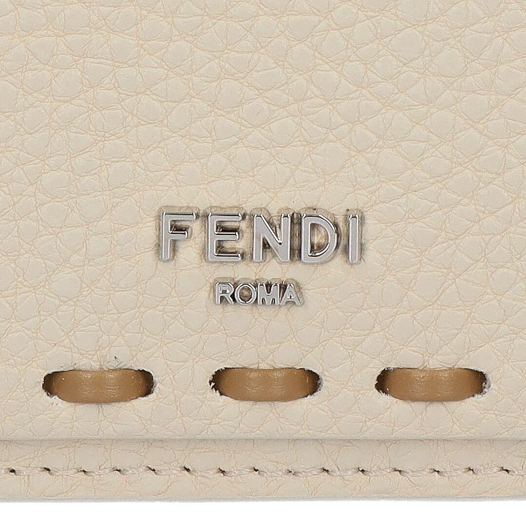  フェンディ FENDI カードケース コインケース セレリア 8 M 0489 AURN F 1 TWS CAMELLIA CAPPUCCINO その他 折り財布