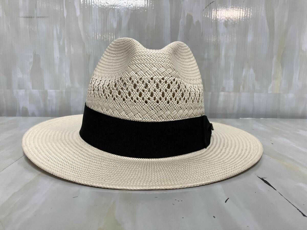 TOMMY BAHAMA ブラックリボン カジキピン ストローハット 麦わら帽子 S Mサイズ