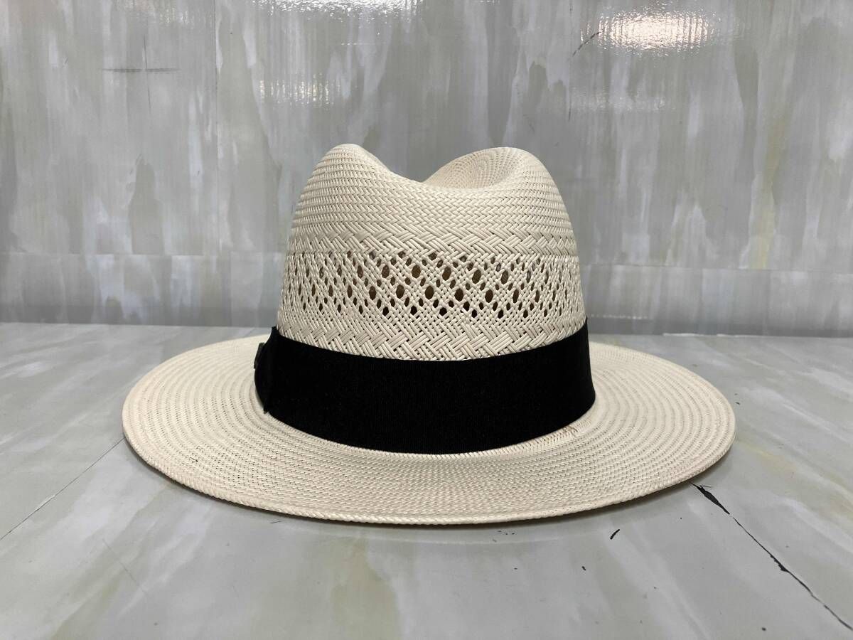 TOMMY BAHAMA ブラックリボン カジキピン ストローハット 麦わら帽子 S Mサイズ