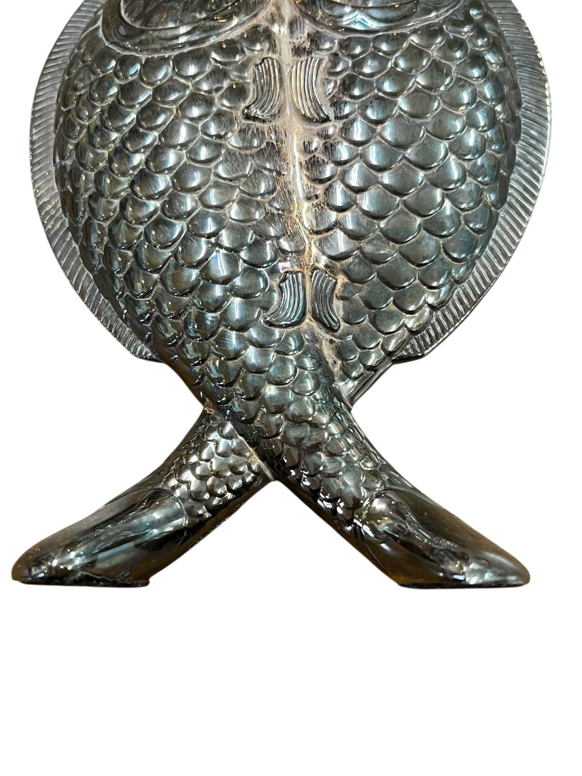 Christofle 花瓶 2匹の魚 クリストフル インテリア 銀メッキ
