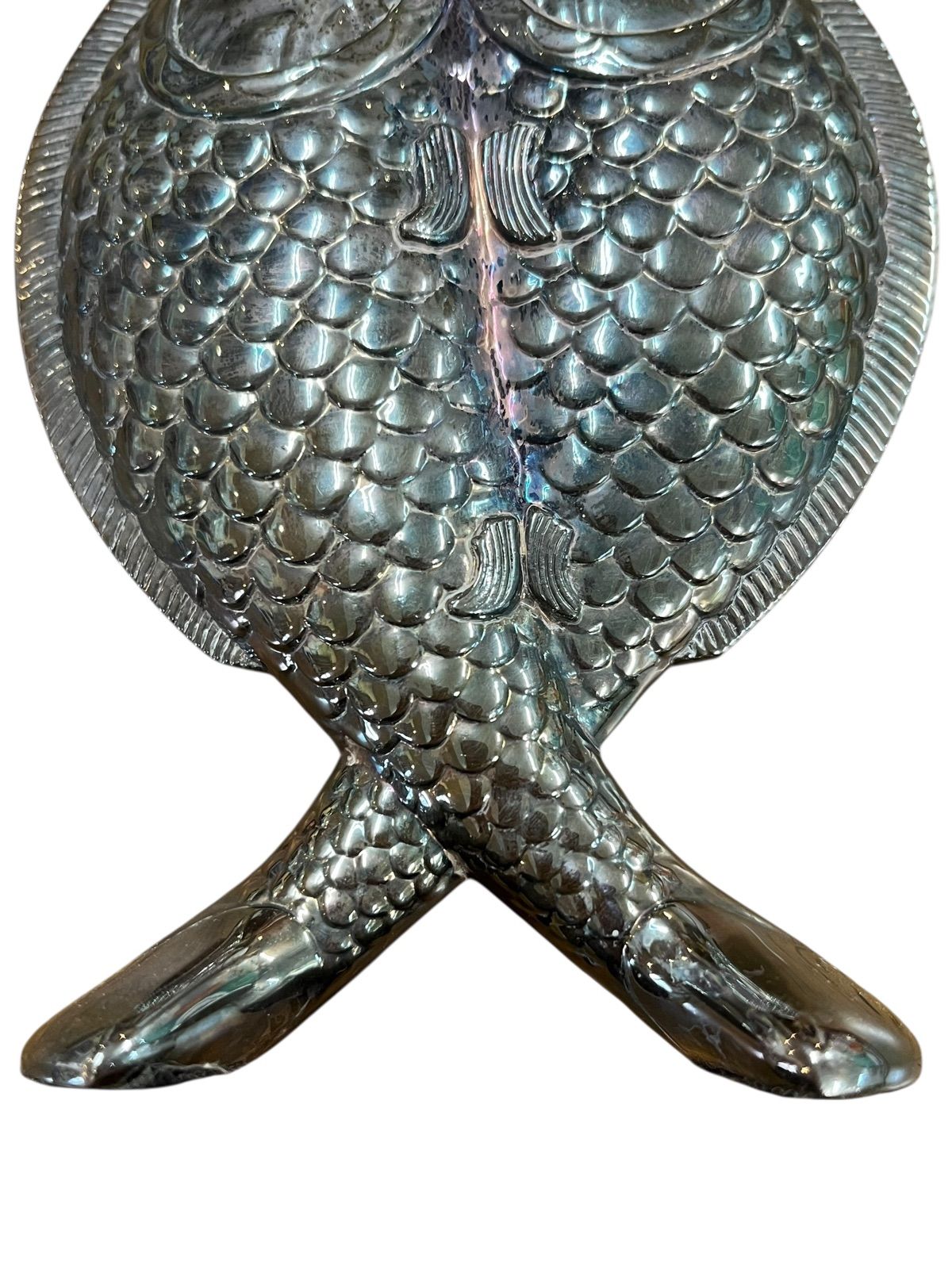 Christofle 花瓶 2匹の魚 クリストフル インテリア 銀メッキ