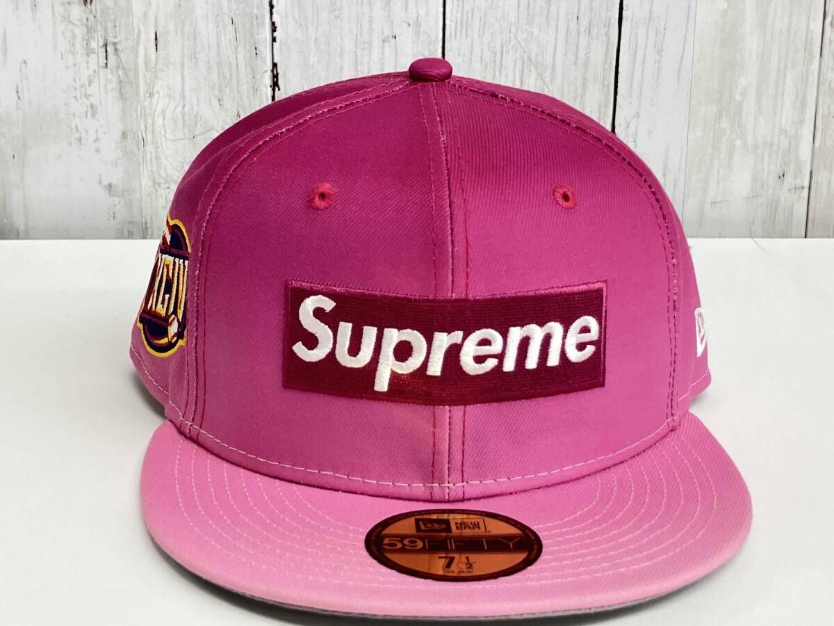 ERA Supreme Gradient Box Logo キャップ 59 FIFTY ピンク グラデーション ボックスロゴ