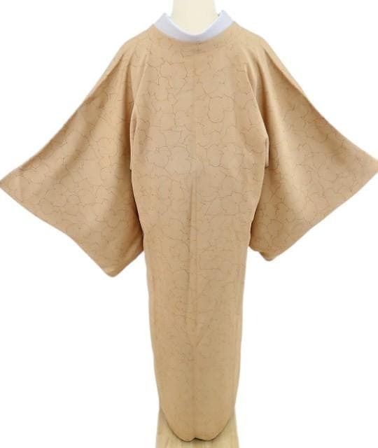 ✾まめ藤✾正絹 着物 トールサイズ“カーキーに色づいた蔦の陰”ロング丈