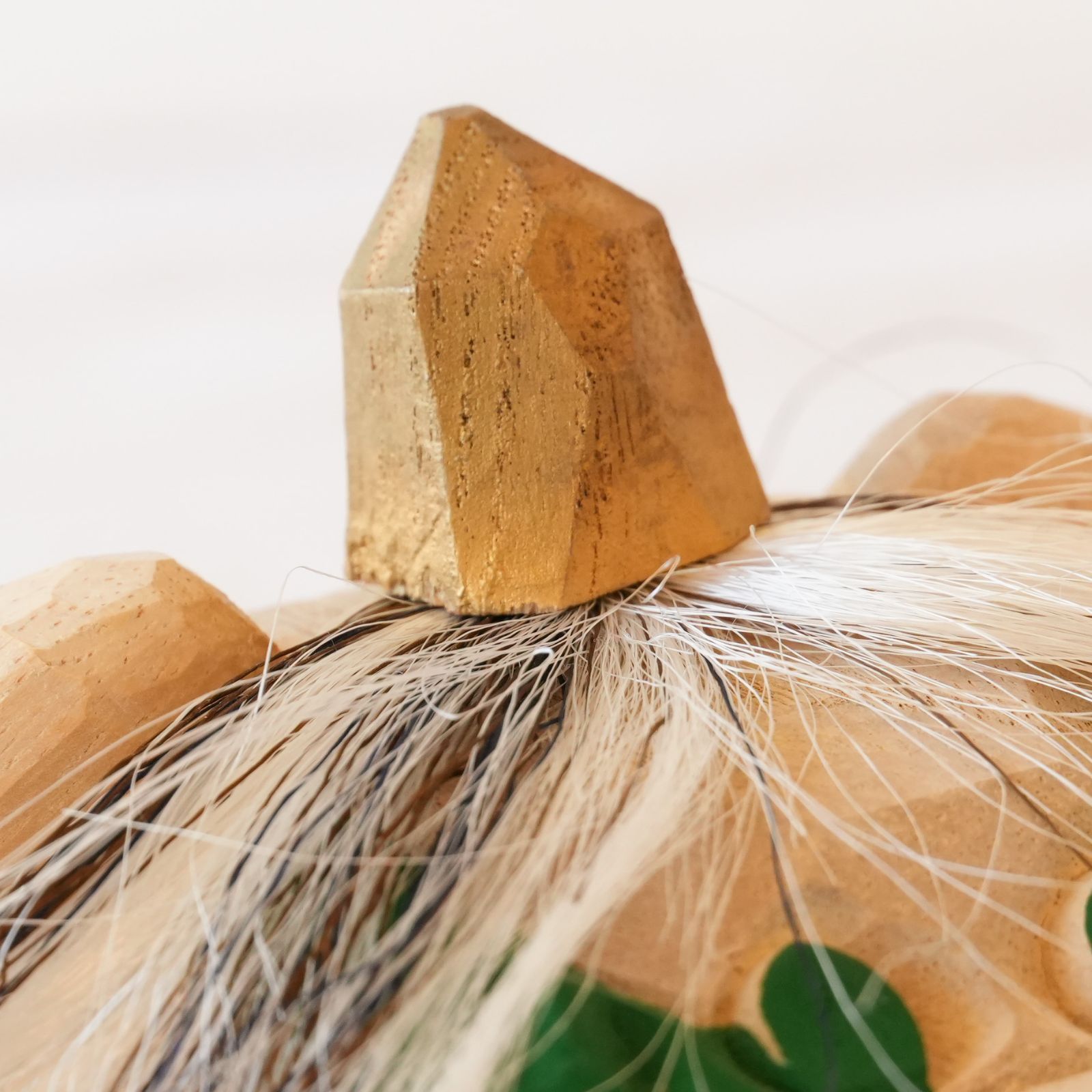 KO]木製 獅子頭 郷土玩具 手彫り 置物 工芸品 加賀人形 - メルカリ