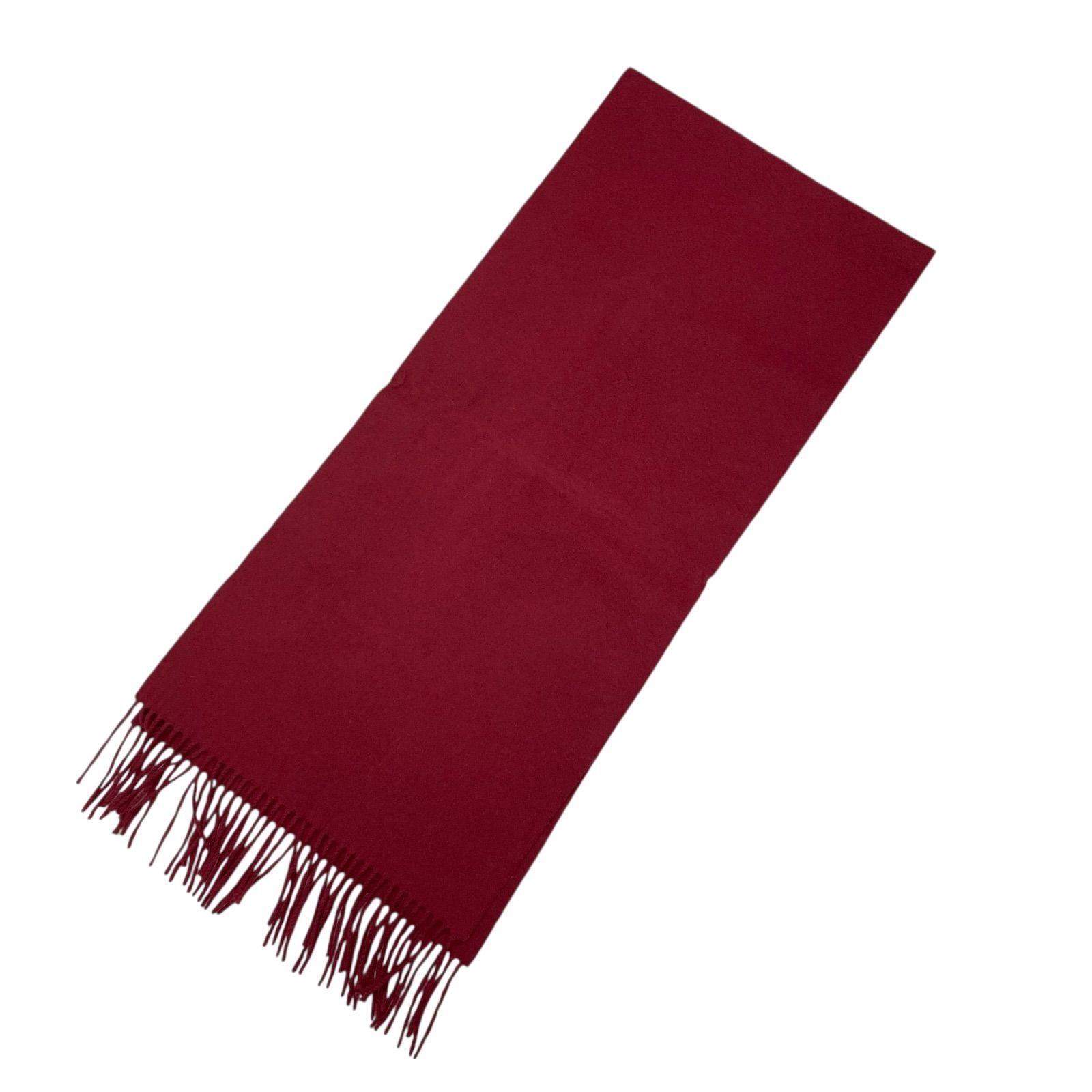 ☆EM11130 FENDI フェンディ マフラー 赤 ボルドー カシミヤ - メルカリ