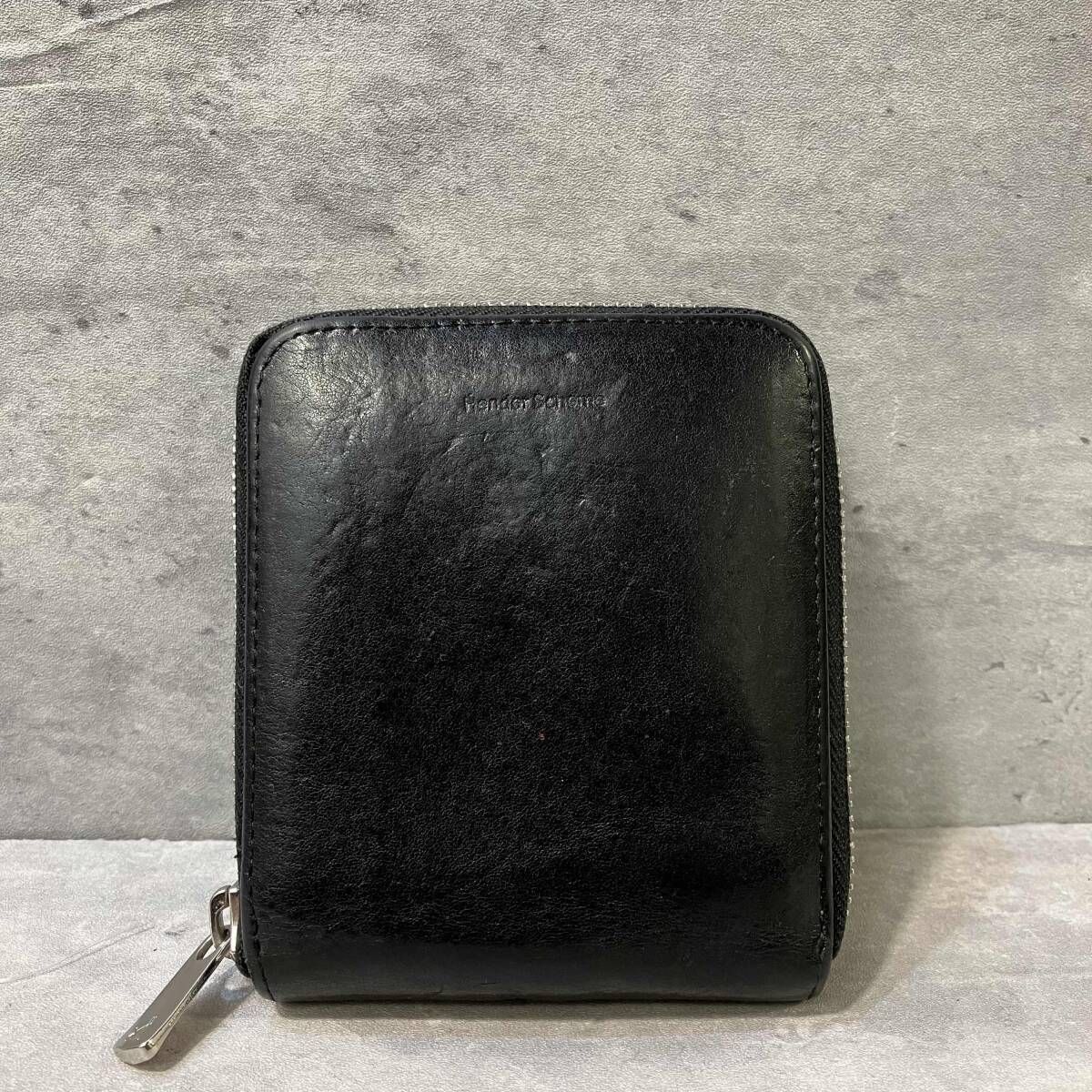 Hender Scheme HORIZONTAL ZIP PURSE ホリゾンタルジッププレス ブラック エンダースキーマ