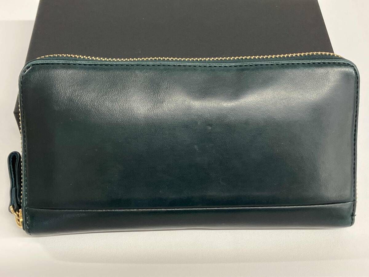PORTER WISE LONG WALLET ポーター 長財布 341-01318 馬革 グリーン ラウンドジップ 蛇腹式