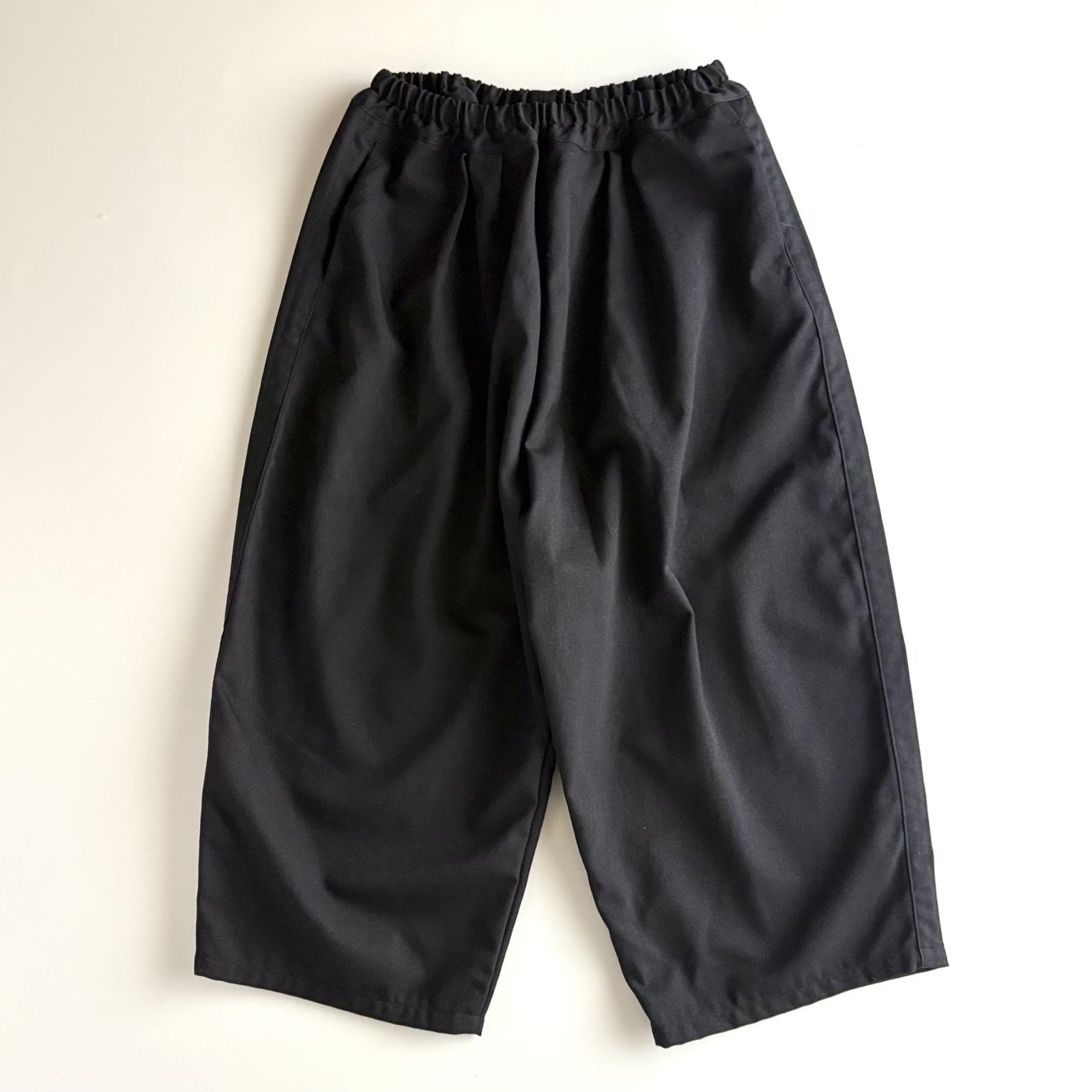 Ordinary Fits オーディナリーフィッツ T W BALL PANTS ウールギャバジン ボールパンツ ユニセックス 0 レディース対応サイズ ブラック 黒 サルエル ワイド ボトム