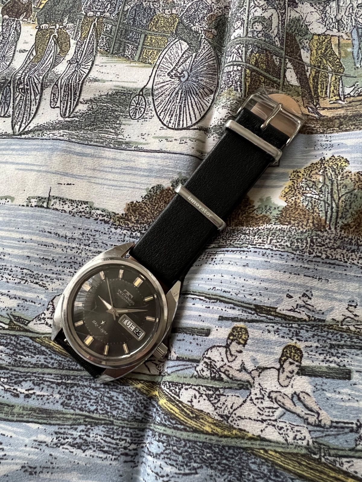 テクノス スカイライナー 自動巻き時計 テクノス スカイライナー☆自動巻き時計☆オートマ☆稼働品 - メルカリ