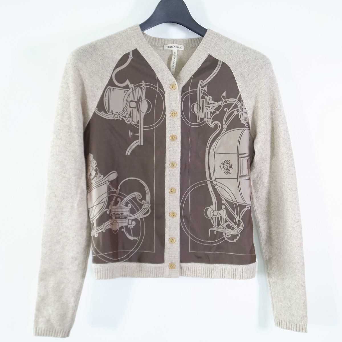 HERMES エルメス マルジェラ期 シルク×カシミヤ スカーフニット