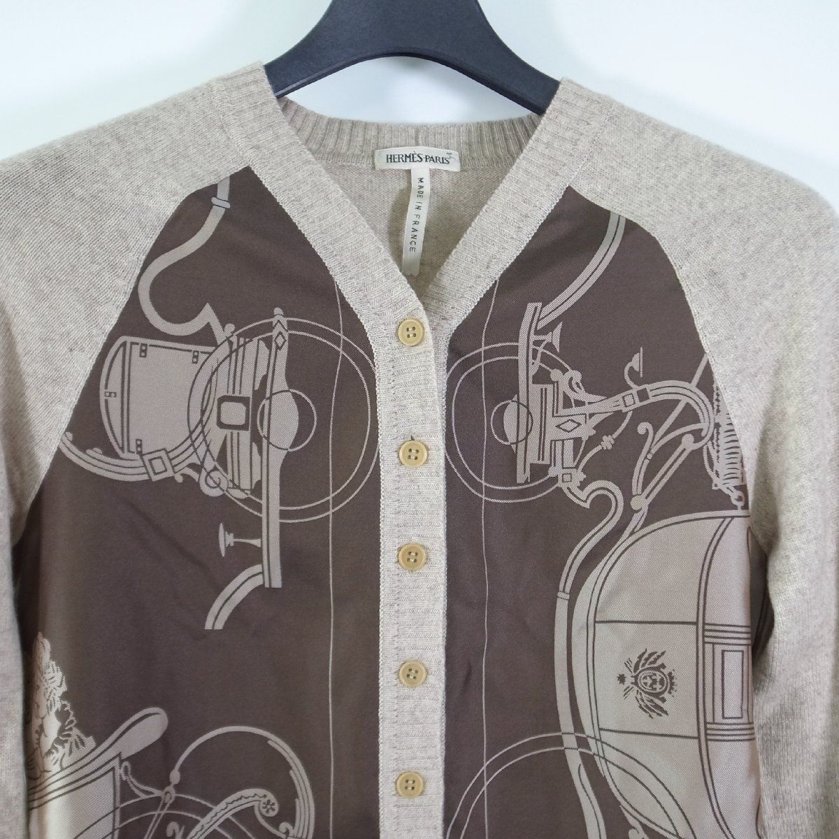 HERMES エルメス マルジェラ期 シルク×カシミヤ スカーフニット