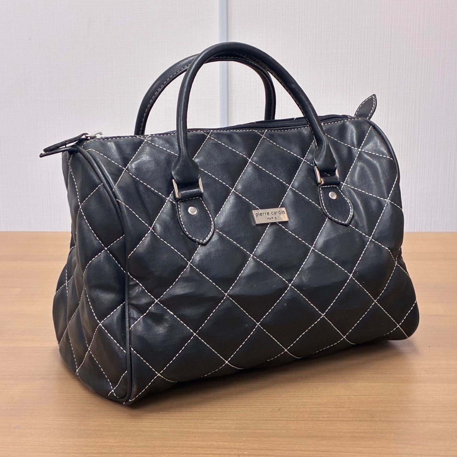 ピエールカルダン】pierre cardin キルティング ミニボストンバッグ