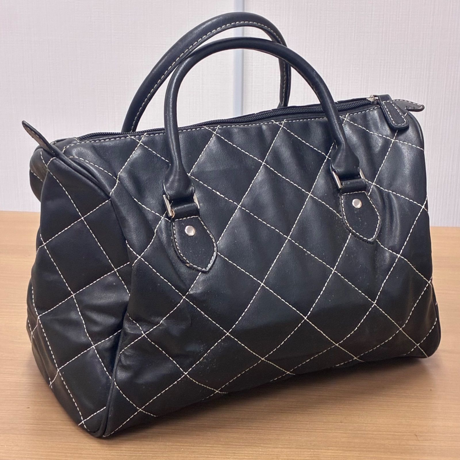 ピエールカルダン】pierre cardin キルティング ミニボストンバッグ