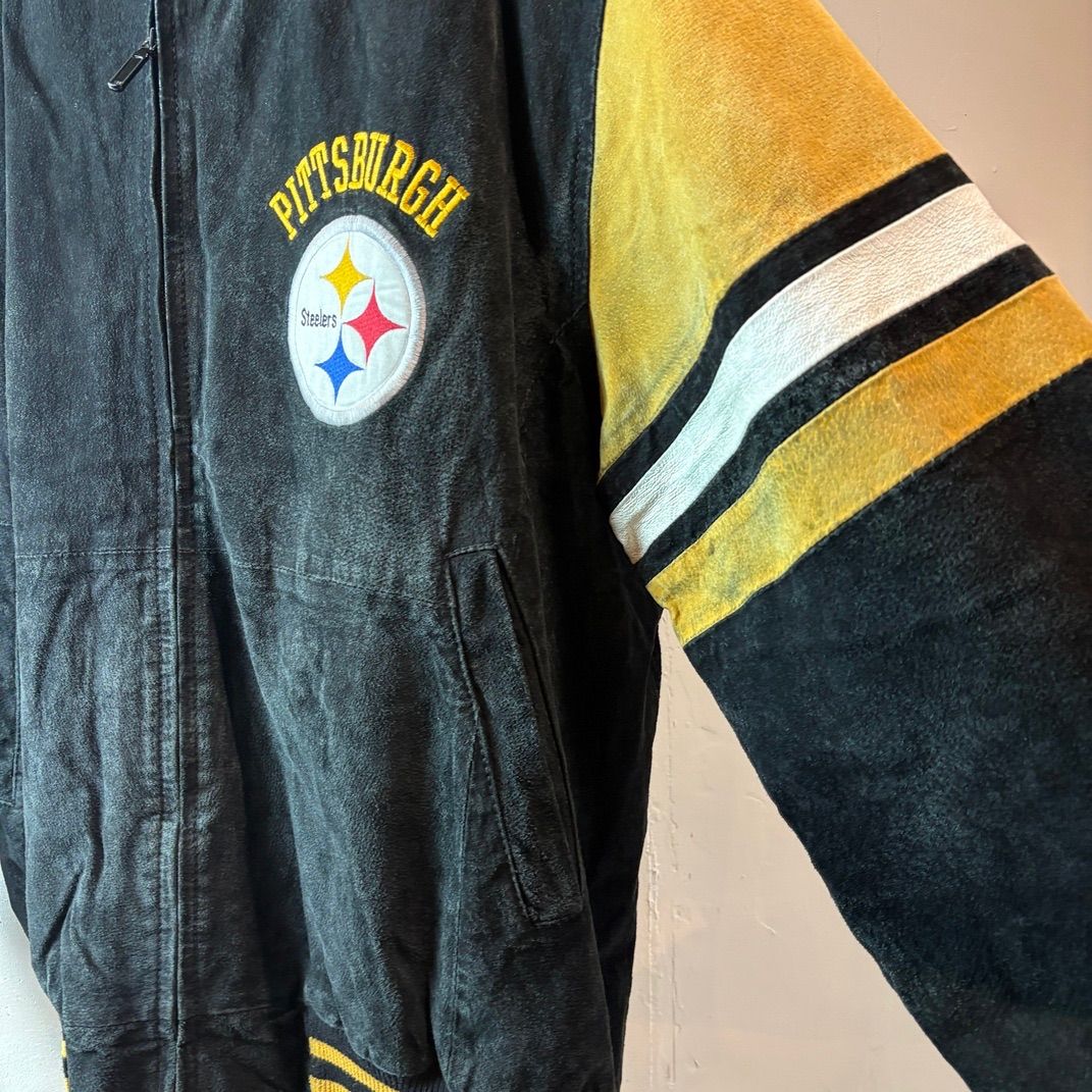 NFL Pittsburgh Steelers Suede Jacket Size XL - メルカリ