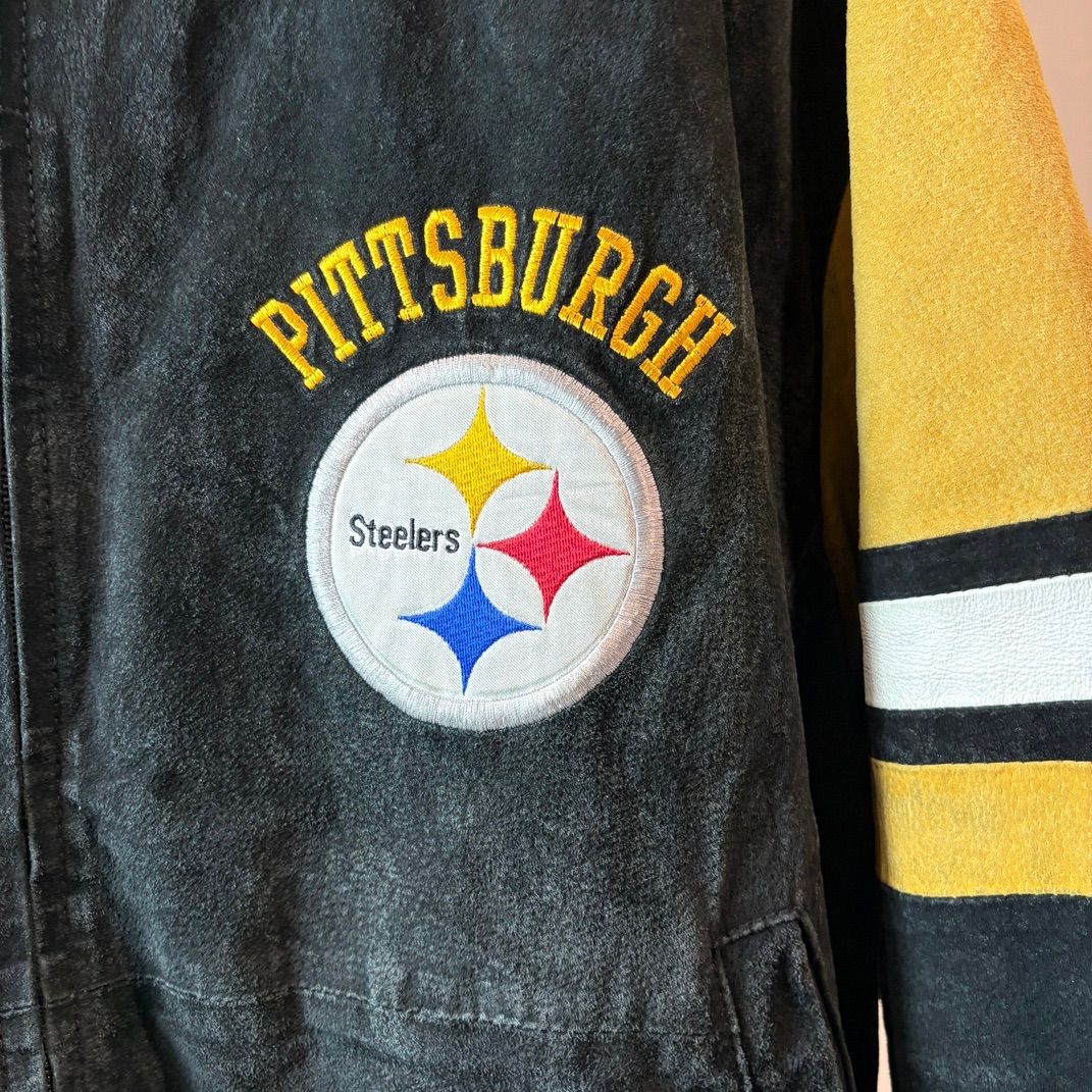 NFL Pittsburgh Steelers Suede Jacket Size XL - メルカリ