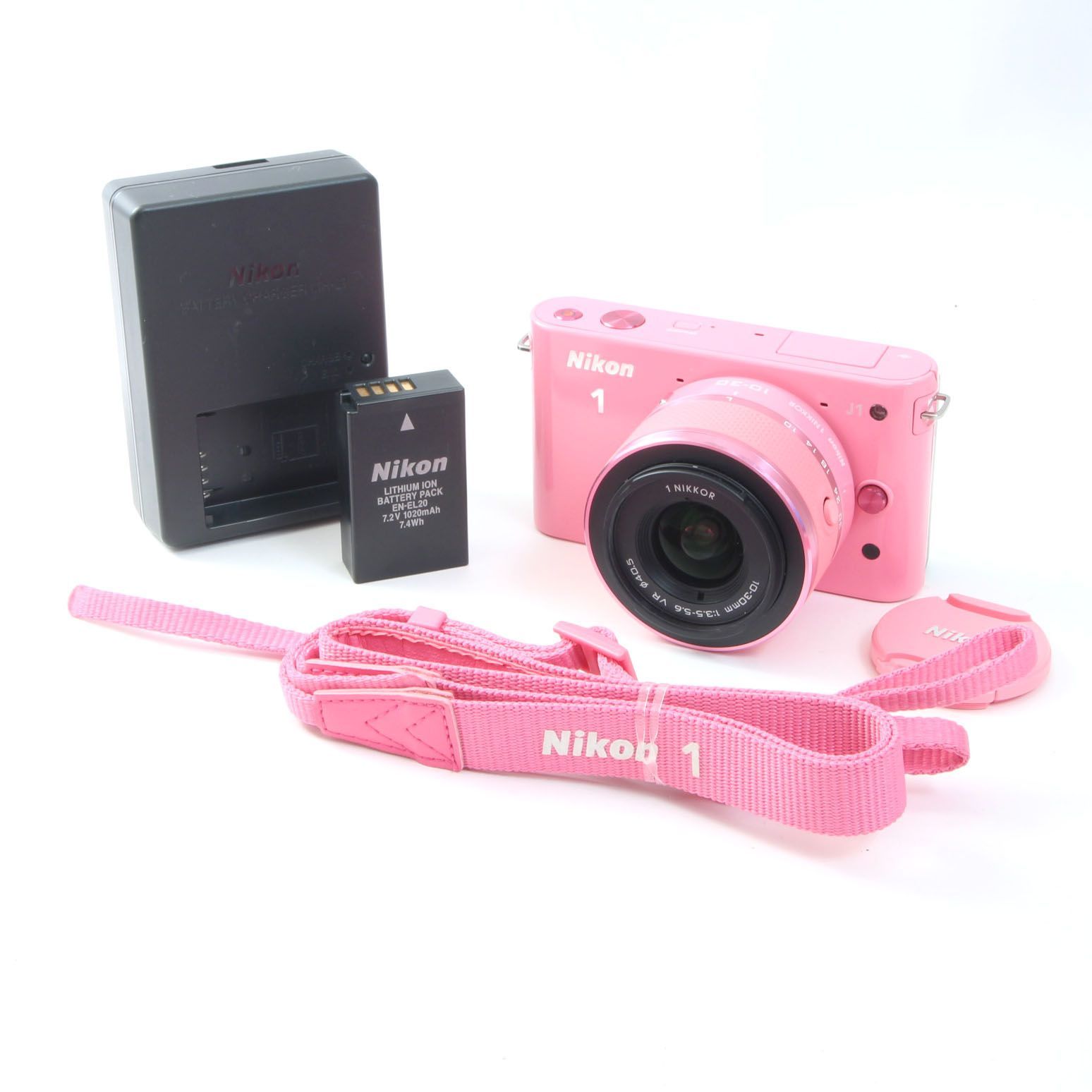 ニコン Nikon1 J1 ピンク + 1NIKKOR 10-30mm VR レンズセット