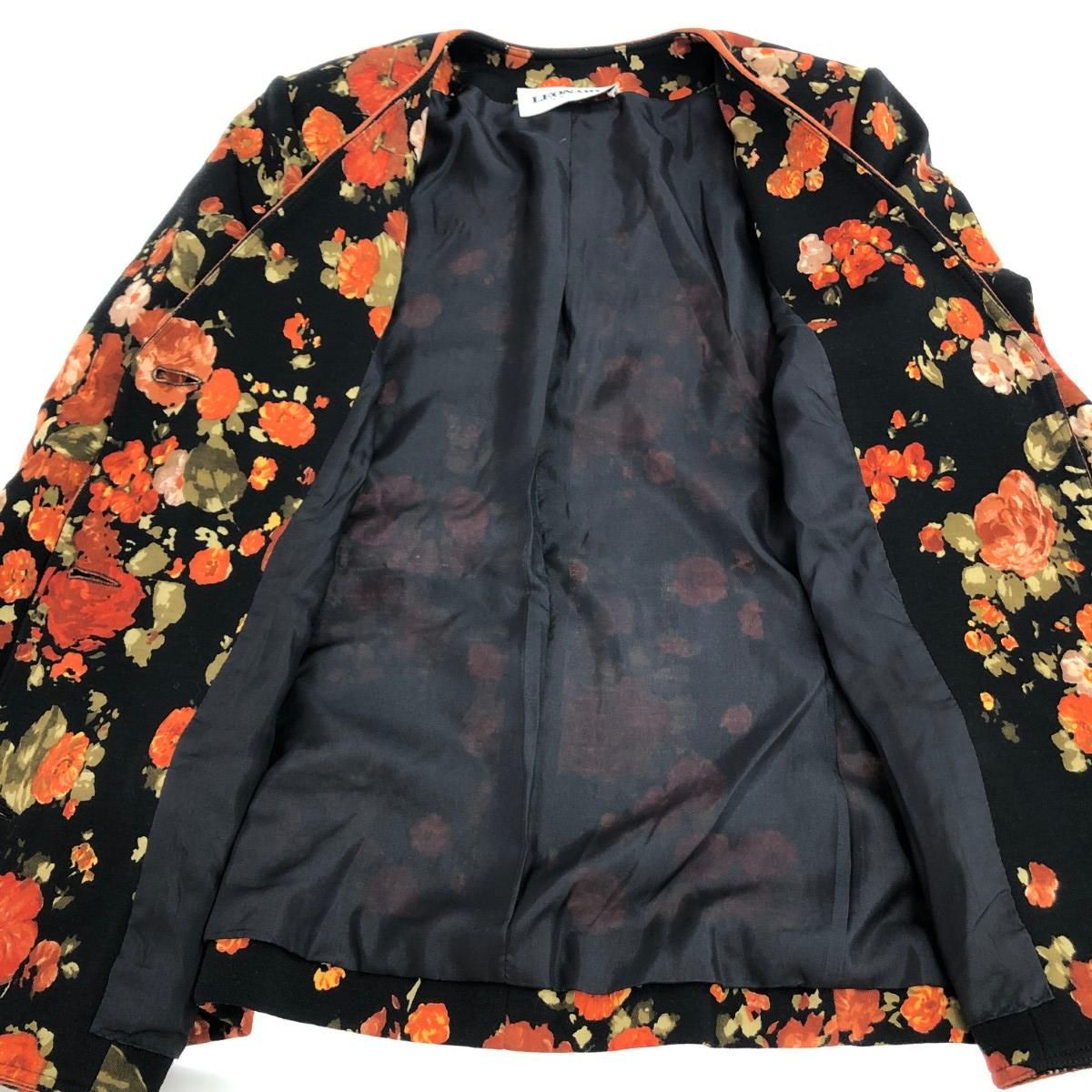 LEONARD レオナール 総柄ジャケット サイズ:38 メインライン/花柄