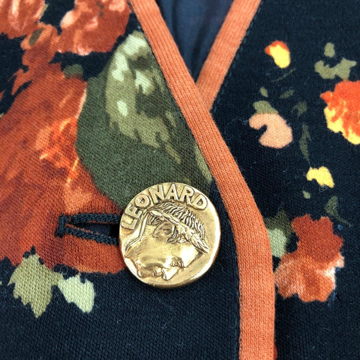 LEONARD レオナール 総柄ジャケット サイズ:38 メインライン/花柄