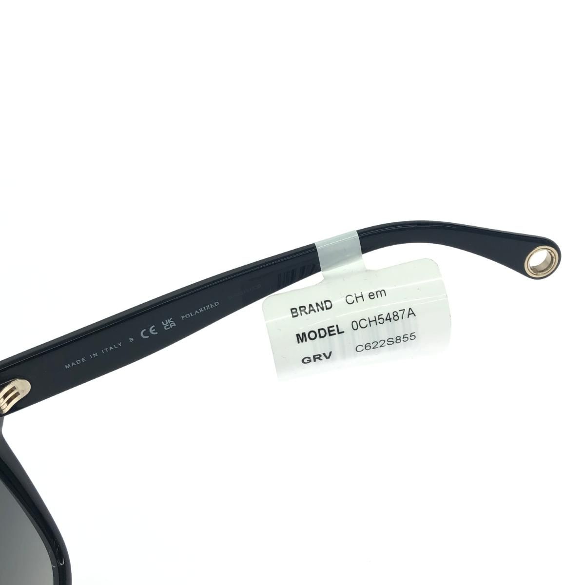 CHANEL シャネル サングラス  ココマーク/チェーン付 5487   ブラック/ゴールドカラー レディース / 241014005010 CHANEL シャネル サングラス ココマーク/チェーン付 5487 ブラック