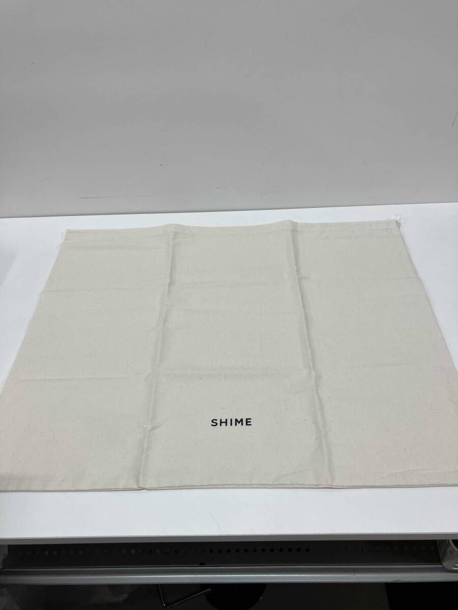  SHIME シィメ トートバッグ キャンバス地 総柄 モノグラム ライトグレー 大容量 保存袋あり トートバッグ バッグ