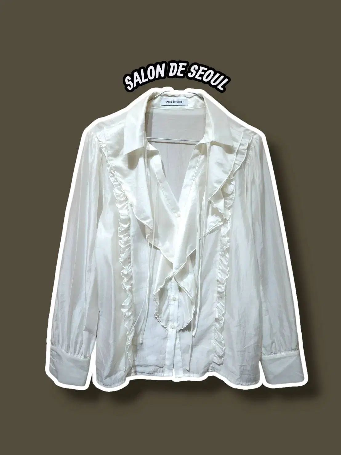 F サロンドソウル フリル フェミニン タイ ブラウス 1125