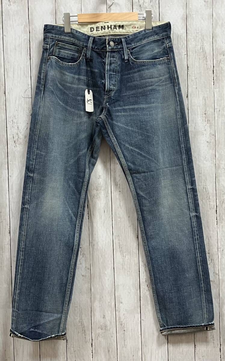 DENHAM デンハム デニムパンツ ジーンズ FORGE MID WASH 01-24-03-11-038 MADE IN JAPAN DENIM BLUE サイズW 32 M