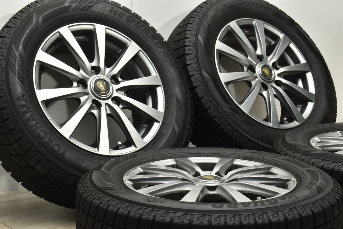 製 バリ溝 ユーロスピード 15 in 6 J 50 PCD 114 3 ヨコハマ アイスガード iG 60 195 65 R ノア ヴォクシー ステップワゴン セレナ