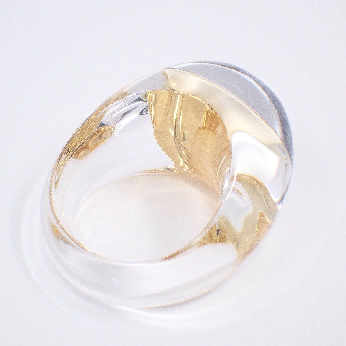 Baccarat バカラ タンゴ リング 指輪 クリスタル クリア系 12.5号【い