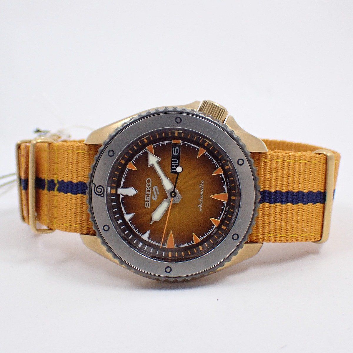SEIKO セイコー 5 ナルト＆ボルトコラボ うずまきナルトモデル 自動巻き メンズ 腕時計 SBSA 092 4 R 36 10 B 0