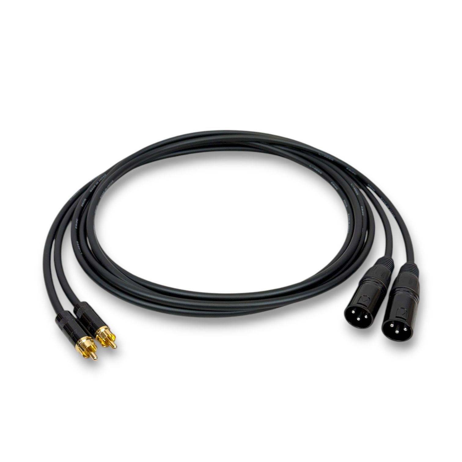 CANARE L-4E6S BLACK RCA XLR ケーブル 2m 2本セット - メルカリ