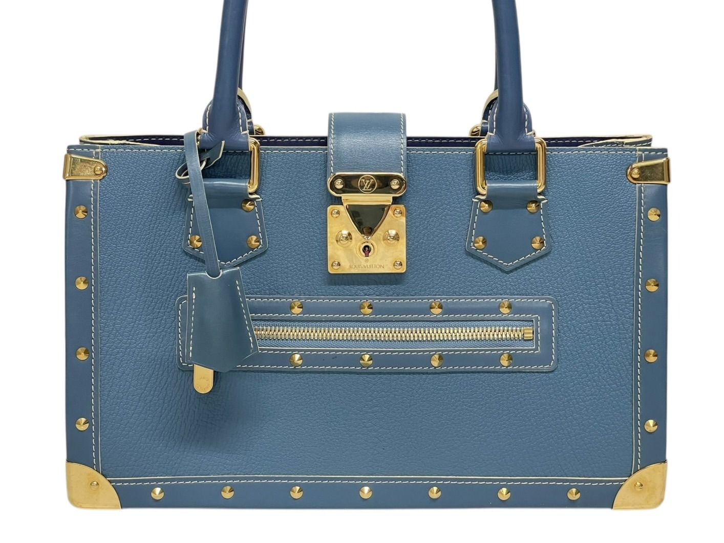 LOUIS VUITTON ルイヴィトン スハリ ファビュロー トートバッグ ハンドバッグ M 91813 ブルー 4 b 009124