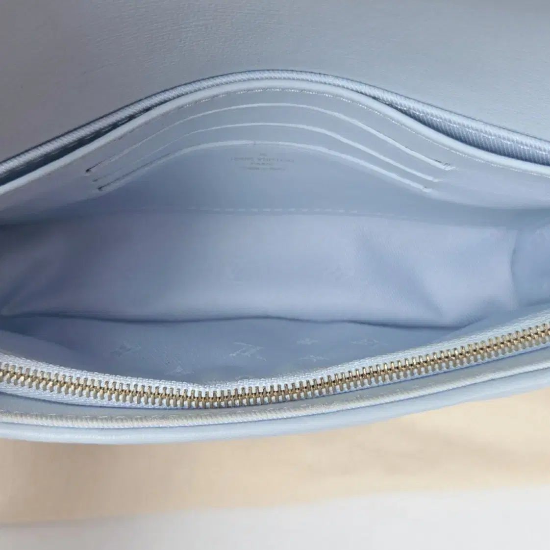  ルイヴィトン ウォレット オン ストラップ スカイブルー メッセンジャーバッグ ショルダーバッグ