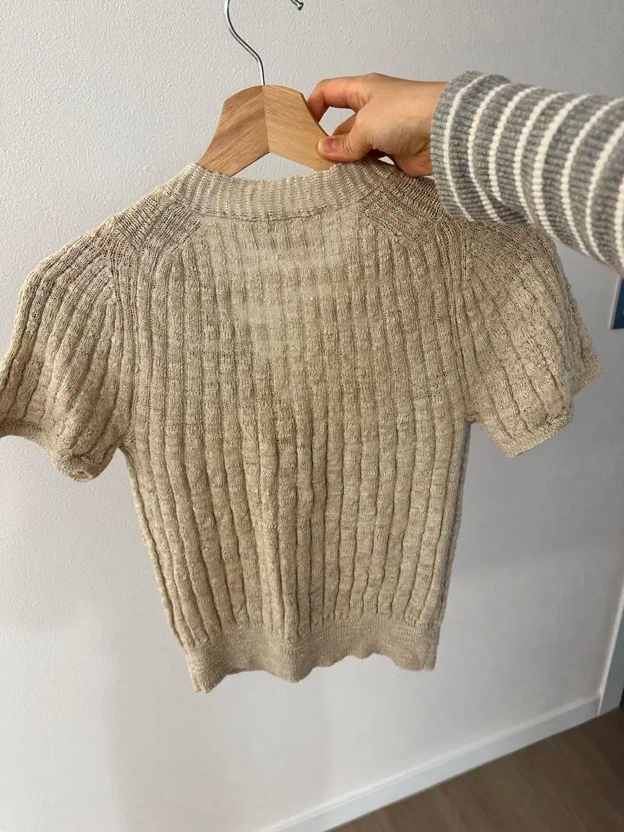 アッテヴァネッサ ブリューノ リネン ニット カーディガン