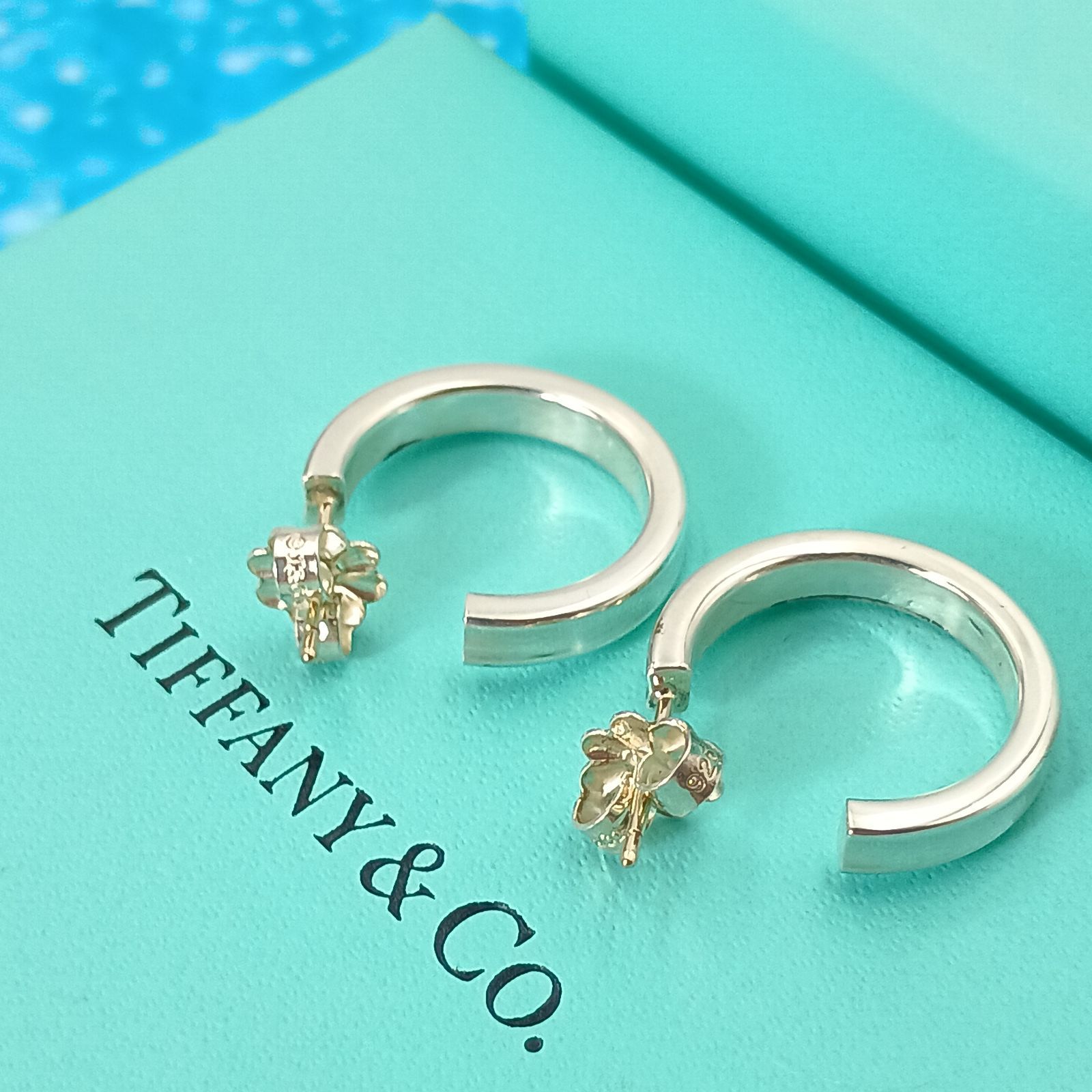 TIFFANY&Co. ティファニー ナロー フープピアス 1837 シルバー925 両耳