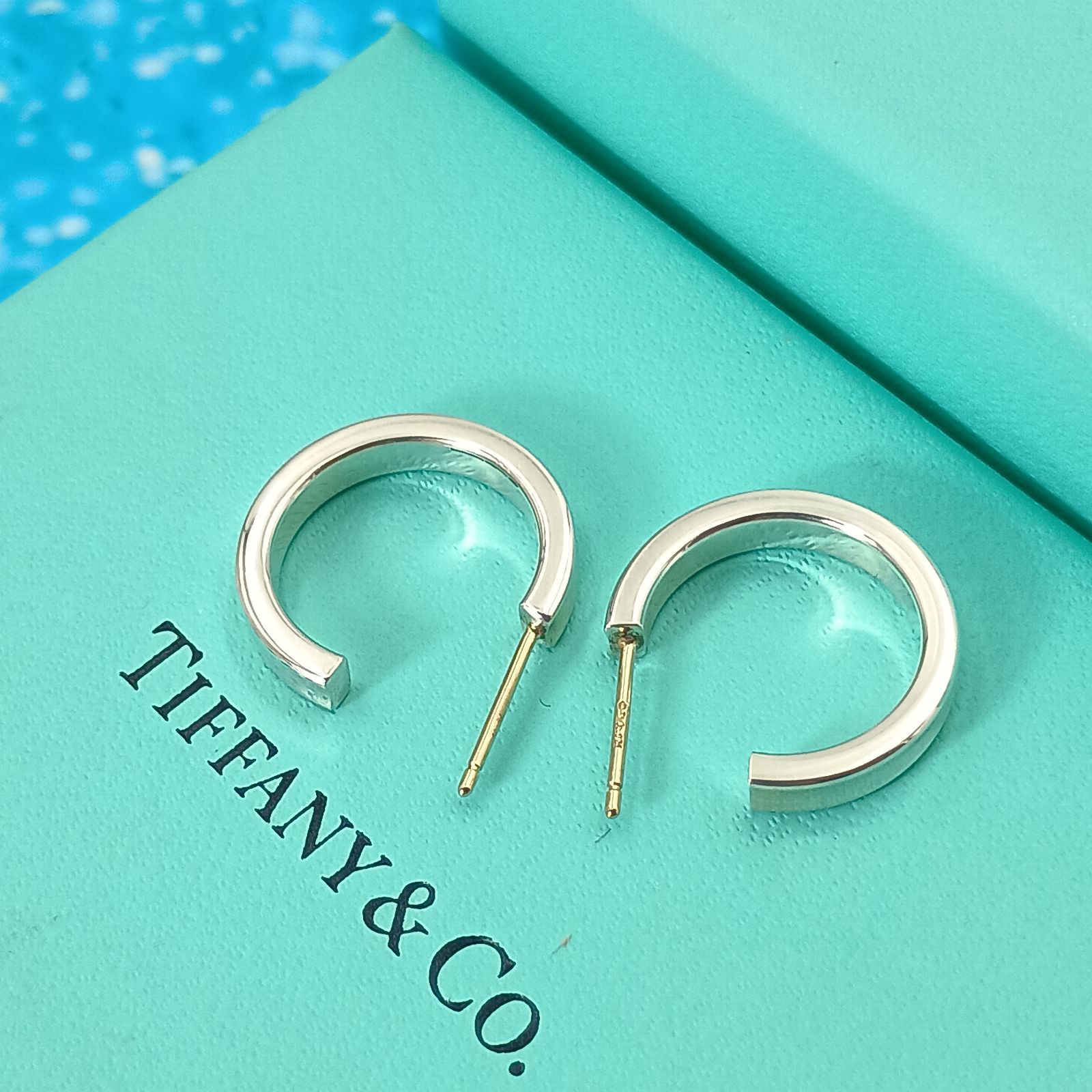 TIFFANY&Co. ティファニー ナロー フープピアス 1837 シルバー925 両耳