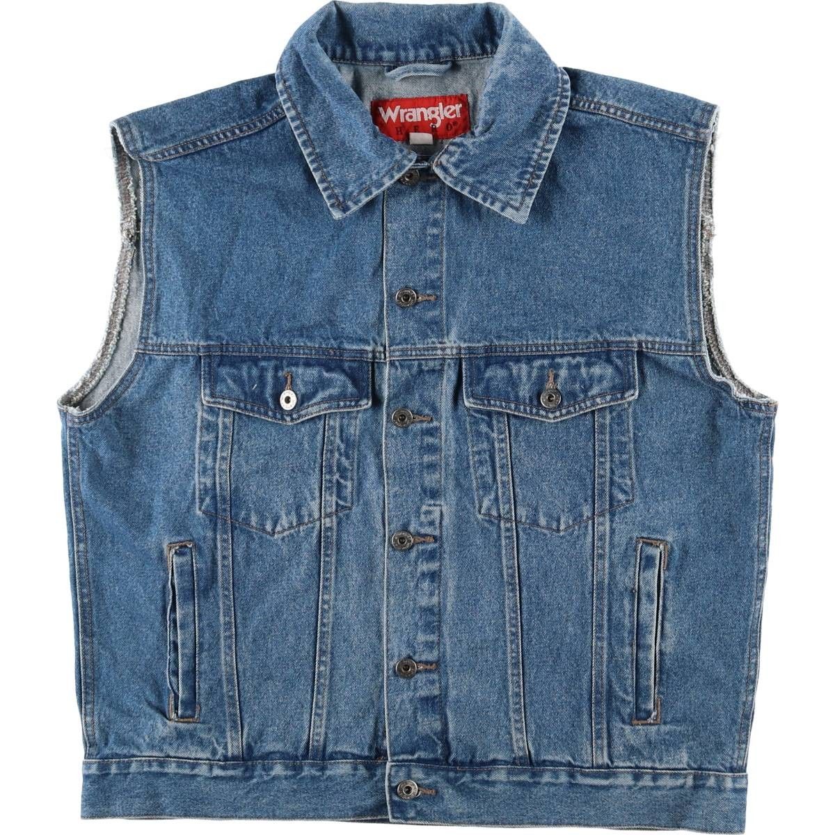 古着 90年代 ラングラー Wrangler HERO デニムベスト メンズL相当 ヴィンテージ/eaa602725
