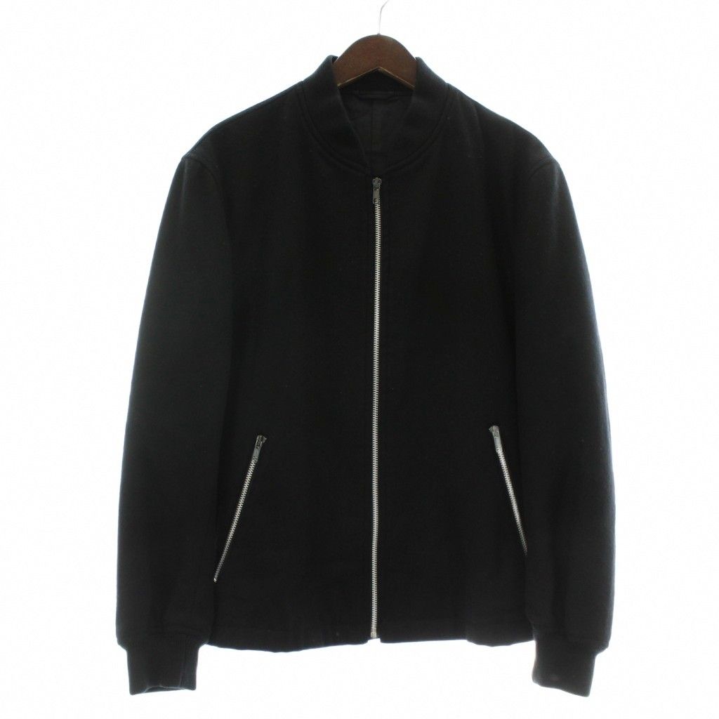 コムデギャルソンオム COMME des GARCONS HOMME ジャケット ブルゾン アウター ウール ジップアップ M 黒 ブラック XZ GY 12