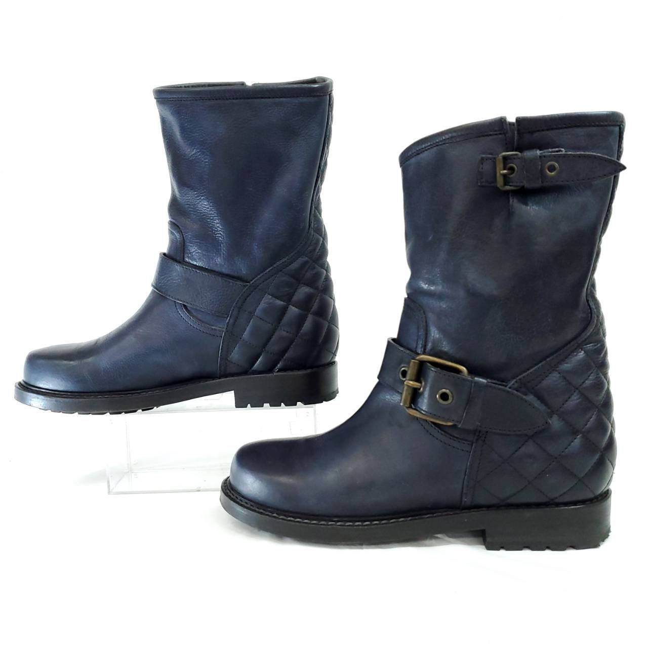 エンジニアブーツ ネイビー