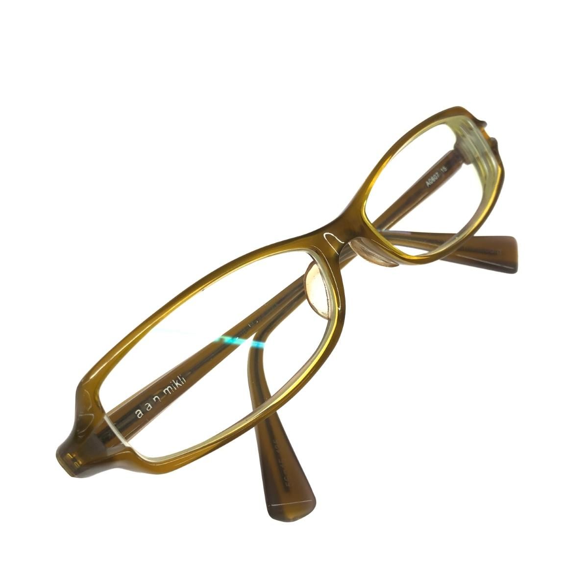 Alain Mikli アランミクリ メガネ スクエア A0607 15 カーキ ユニ