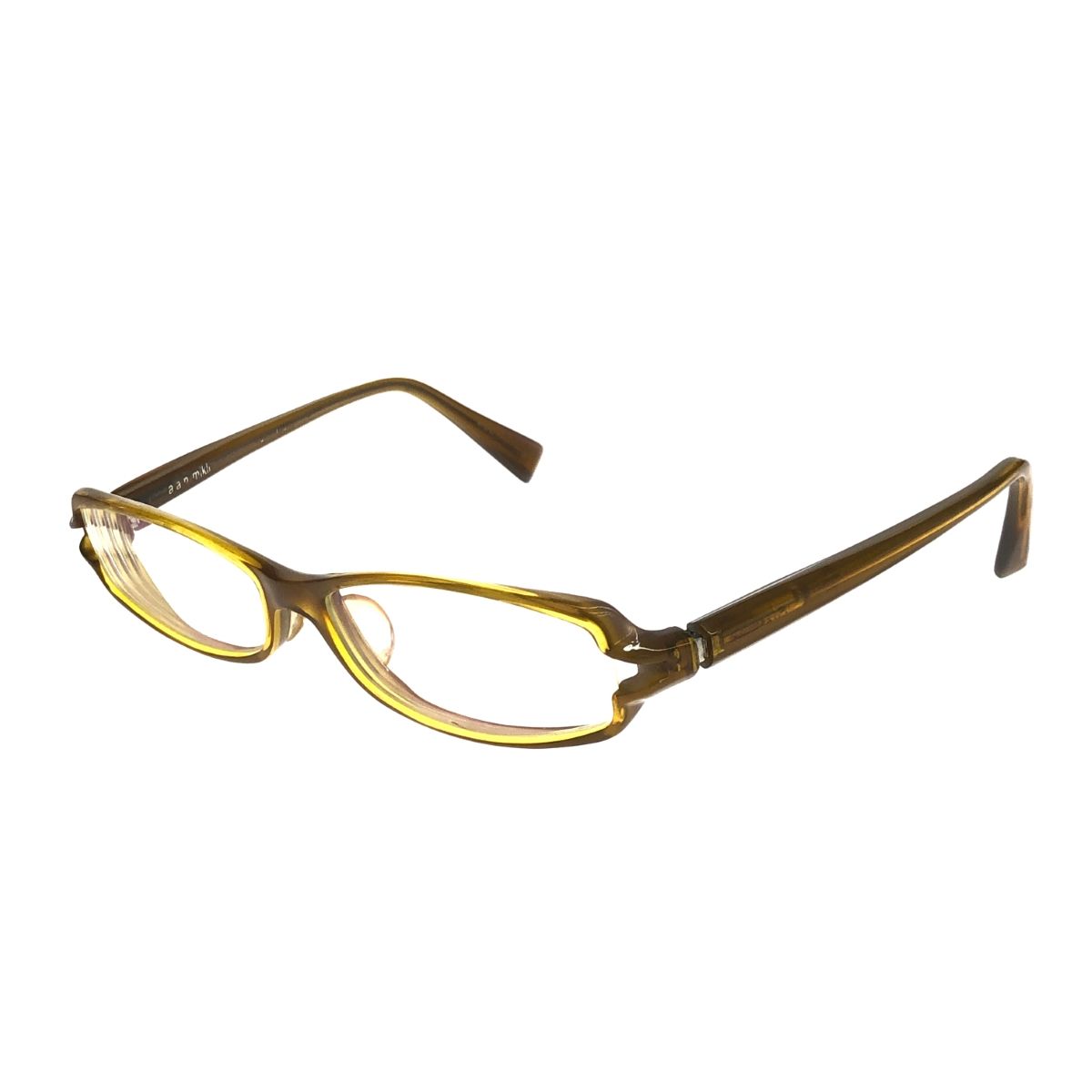 アランミクリ 049 982 alain mikli Alain Mikli アランミクリ メガネ スクエア A0607 15 カーキ ユニ