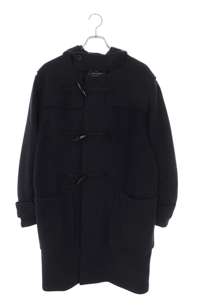 ソフネット SOPH-232089 GLOVERALL MONTY CASHMERE WOOL DUFFLE ウールカシミヤブレンドダッフルコート メンズ S