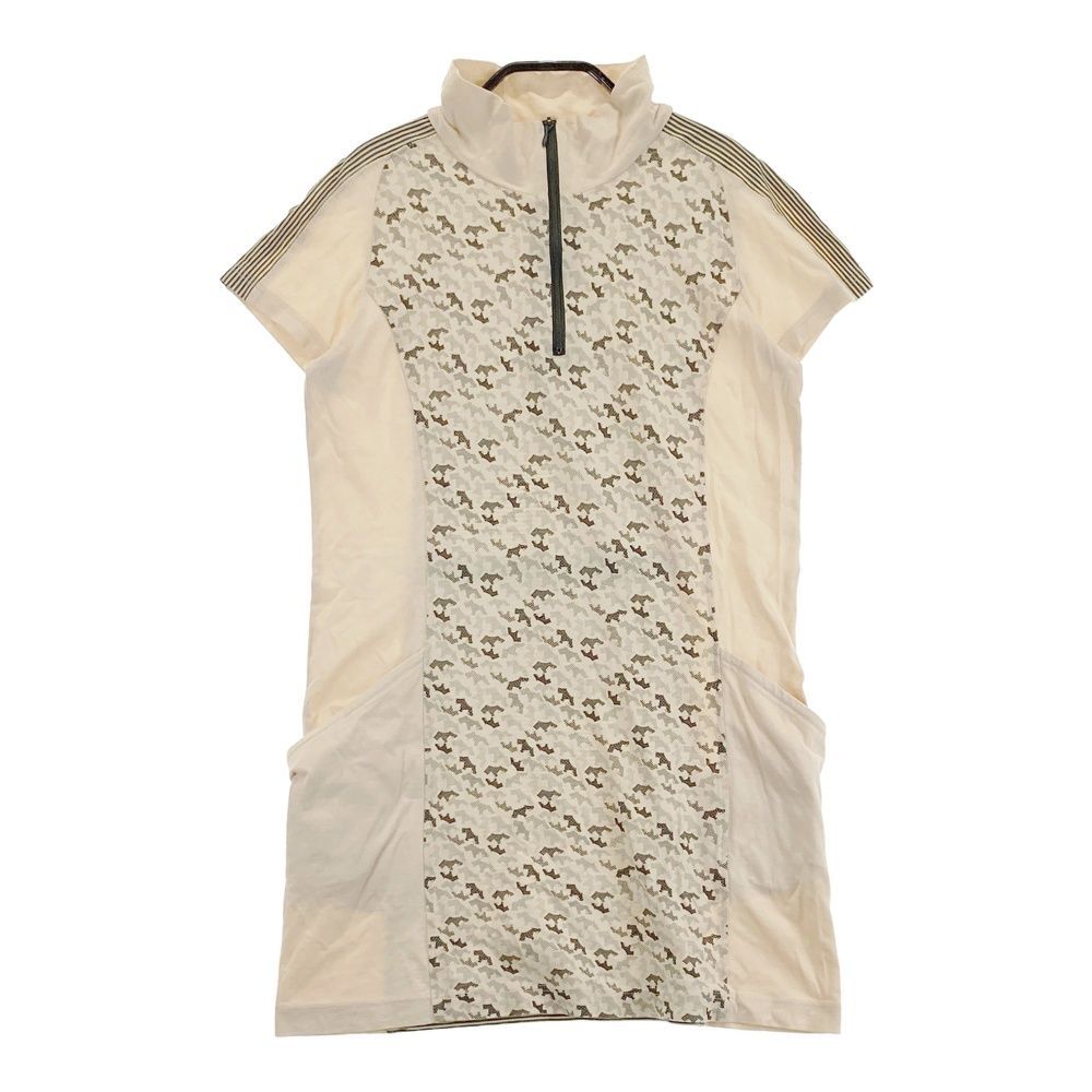 サイズ：40 HEAL CREEK ヒールクリーク ハーフジップ 半袖ワンピース