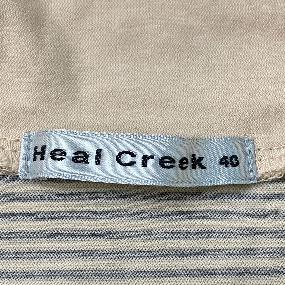 サイズ：40 HEAL CREEK ヒールクリーク ハーフジップ 半袖ワンピース