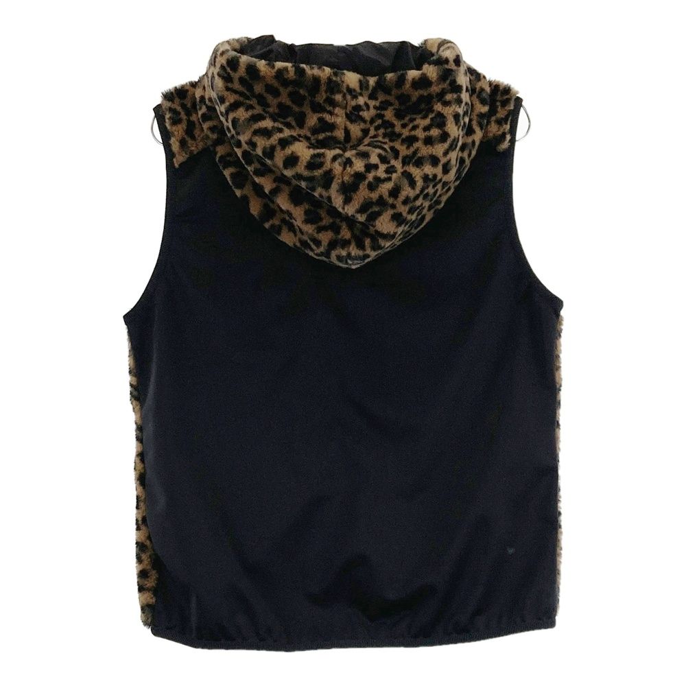 サイズ 3 DANCE WITH DRAGON ダンスウィズドラゴン ボアベスト レオパード ブラウン系 ゴルフウェア レディース ストスト