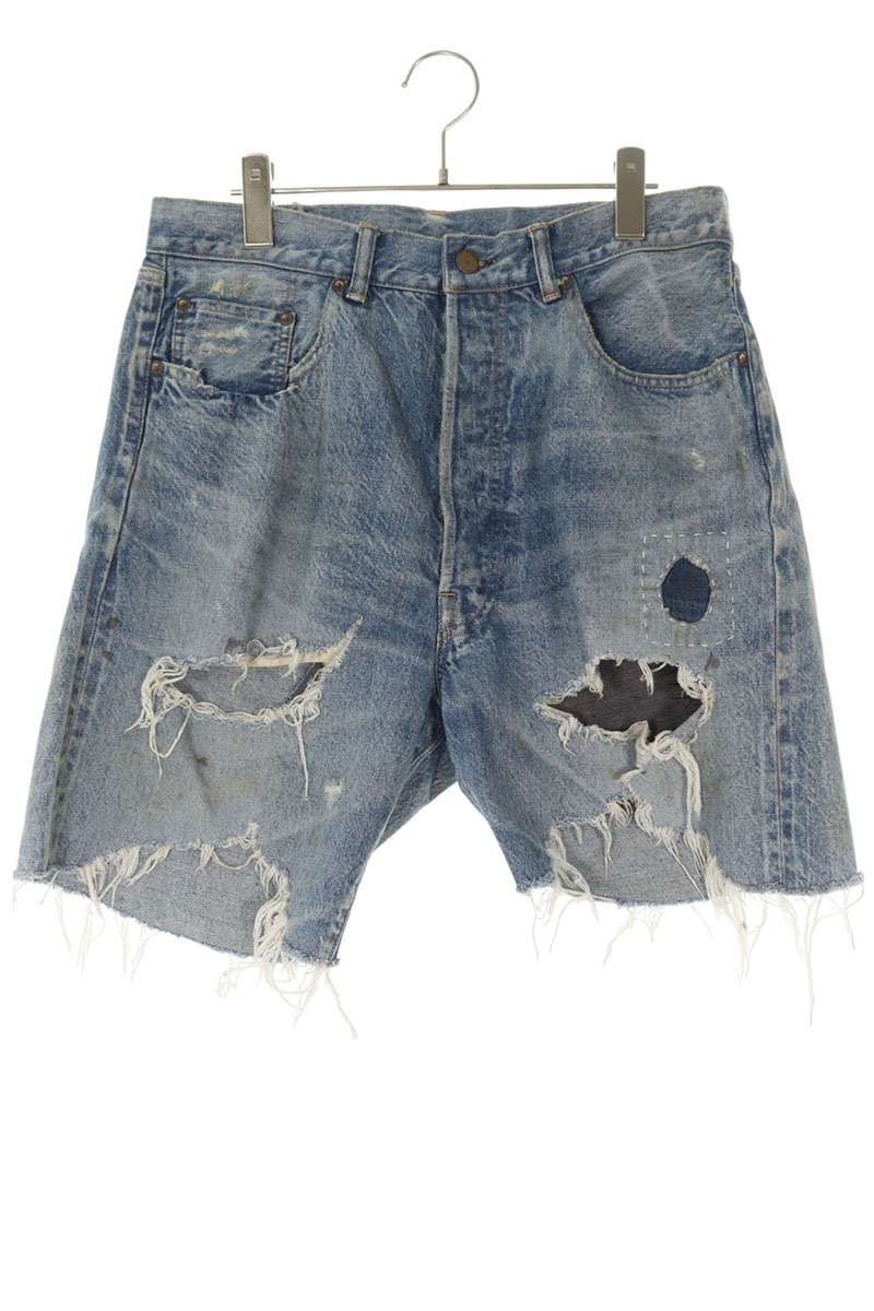 セントマイケル SM-YS 8-0000-054 ダメージ加工ショートデニムパンツ メンズ M