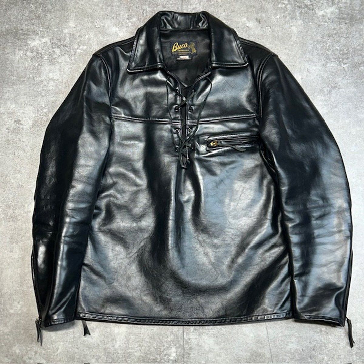 THE REAL McCoy's ブラック レザー ホースハイド 馬革 リアル