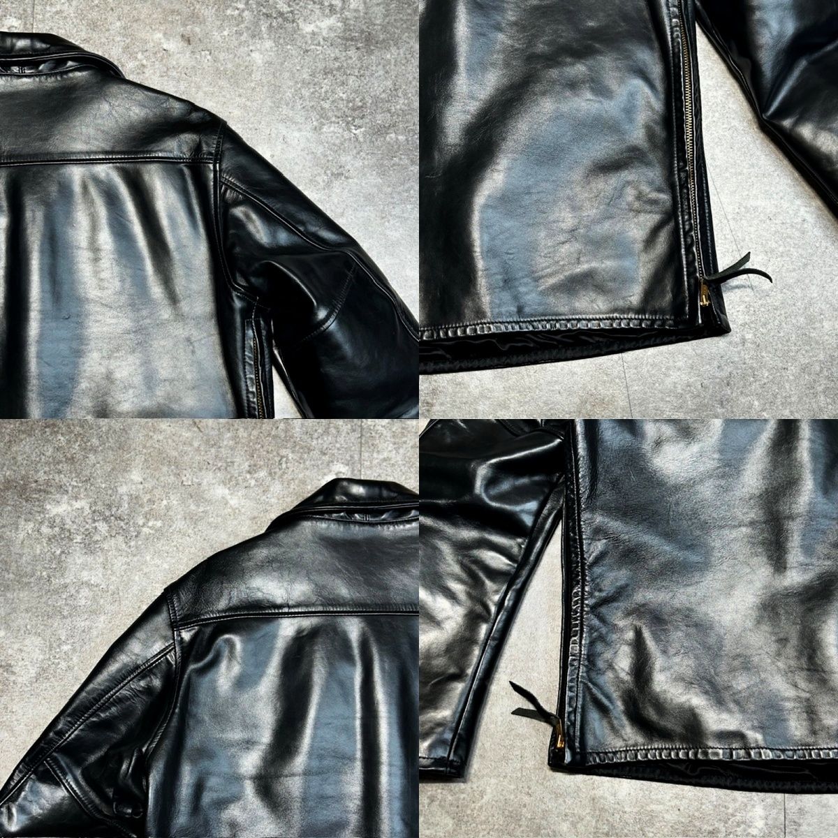 THE REAL McCoy's ブラック レザー ホースハイド 馬革 リアル