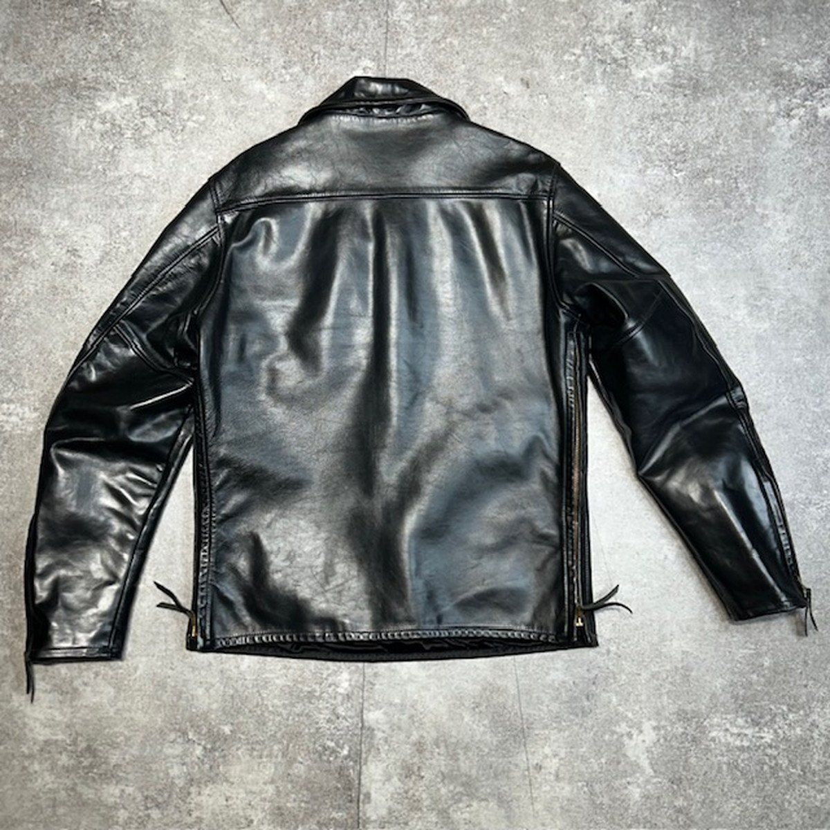 THE REAL McCoy's ブラック レザー ホースハイド 馬革 リアル