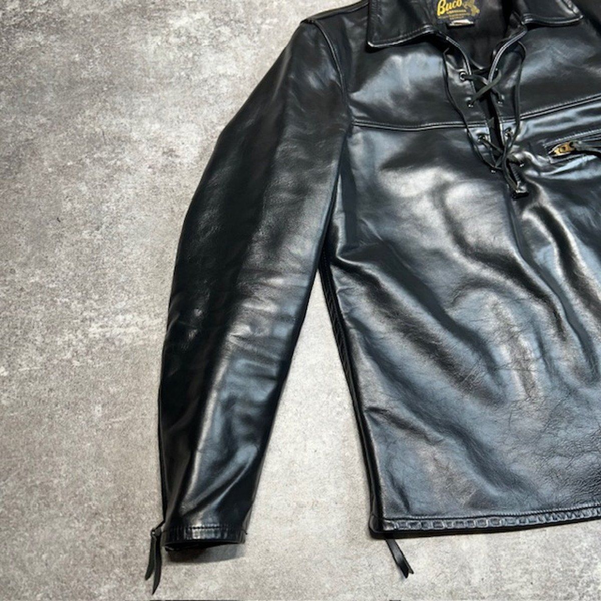 THE REAL McCoy's ブラック レザー ホースハイド 馬革 リアル